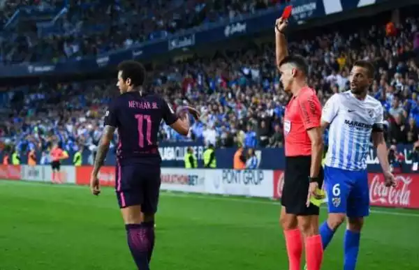 I have learnt from red card against Malaga – Neymar